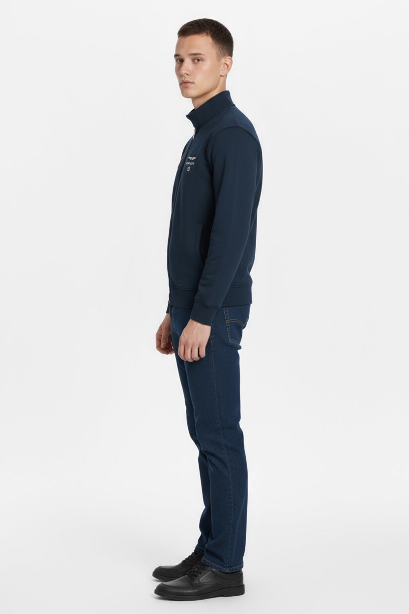 Octave Men Solid Mandrain Neck Sweatshirt