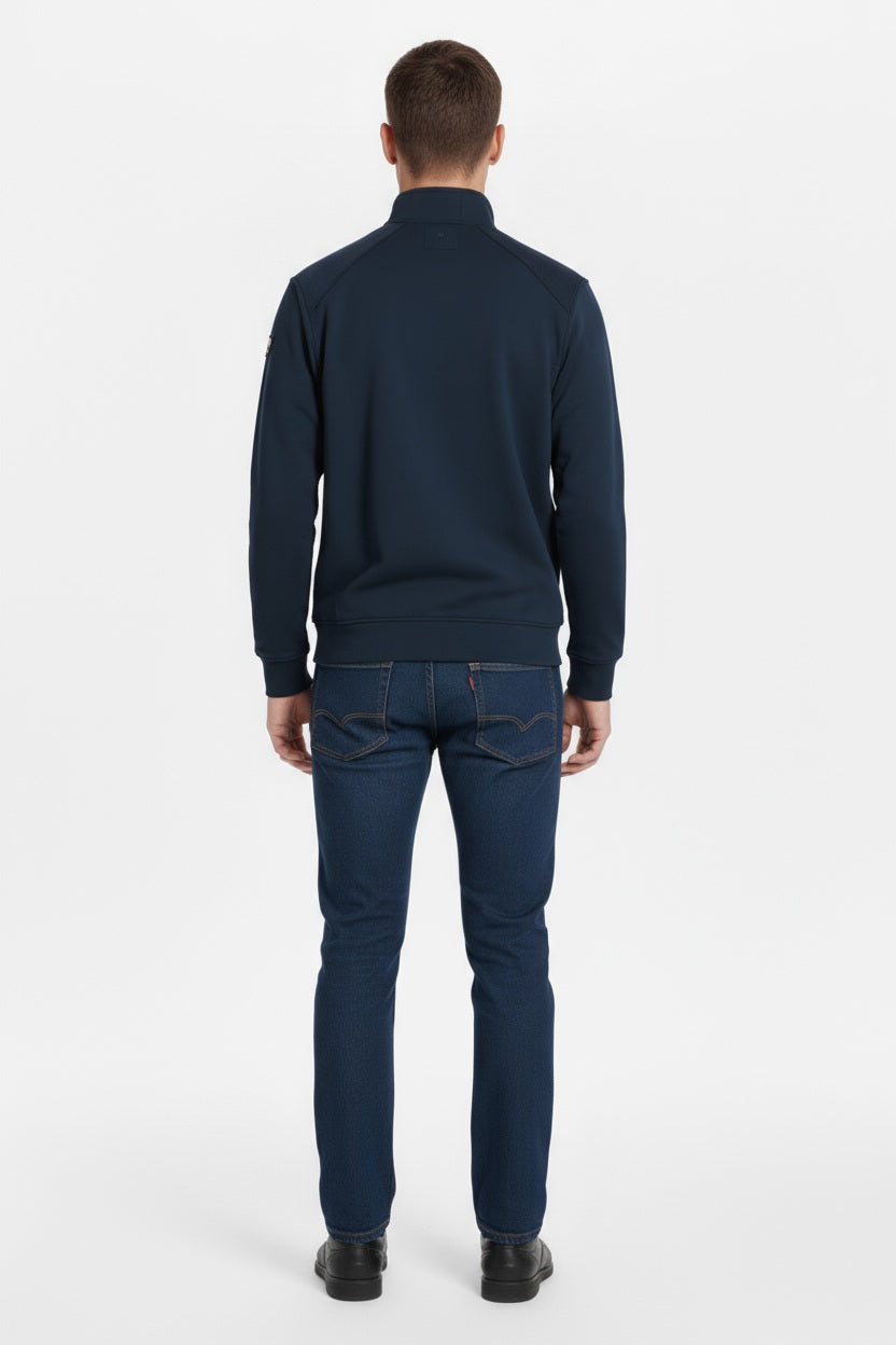 Octave Men Solid Mandrain Neck Sweatshirt