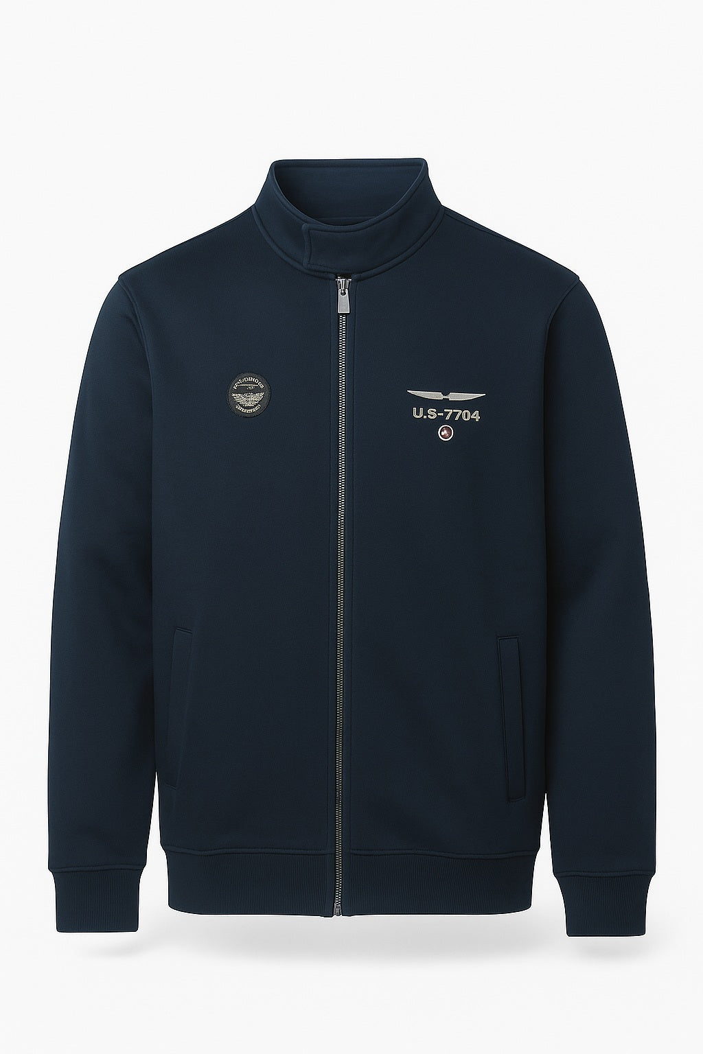 Octave Men Solid Mandrain Neck Sweatshirt