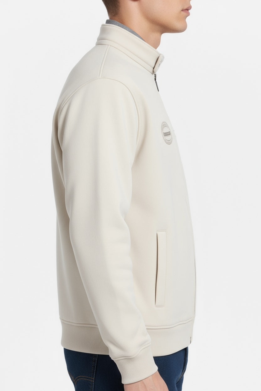 Octave Men Solid Mandrain Neck Sweatshirt