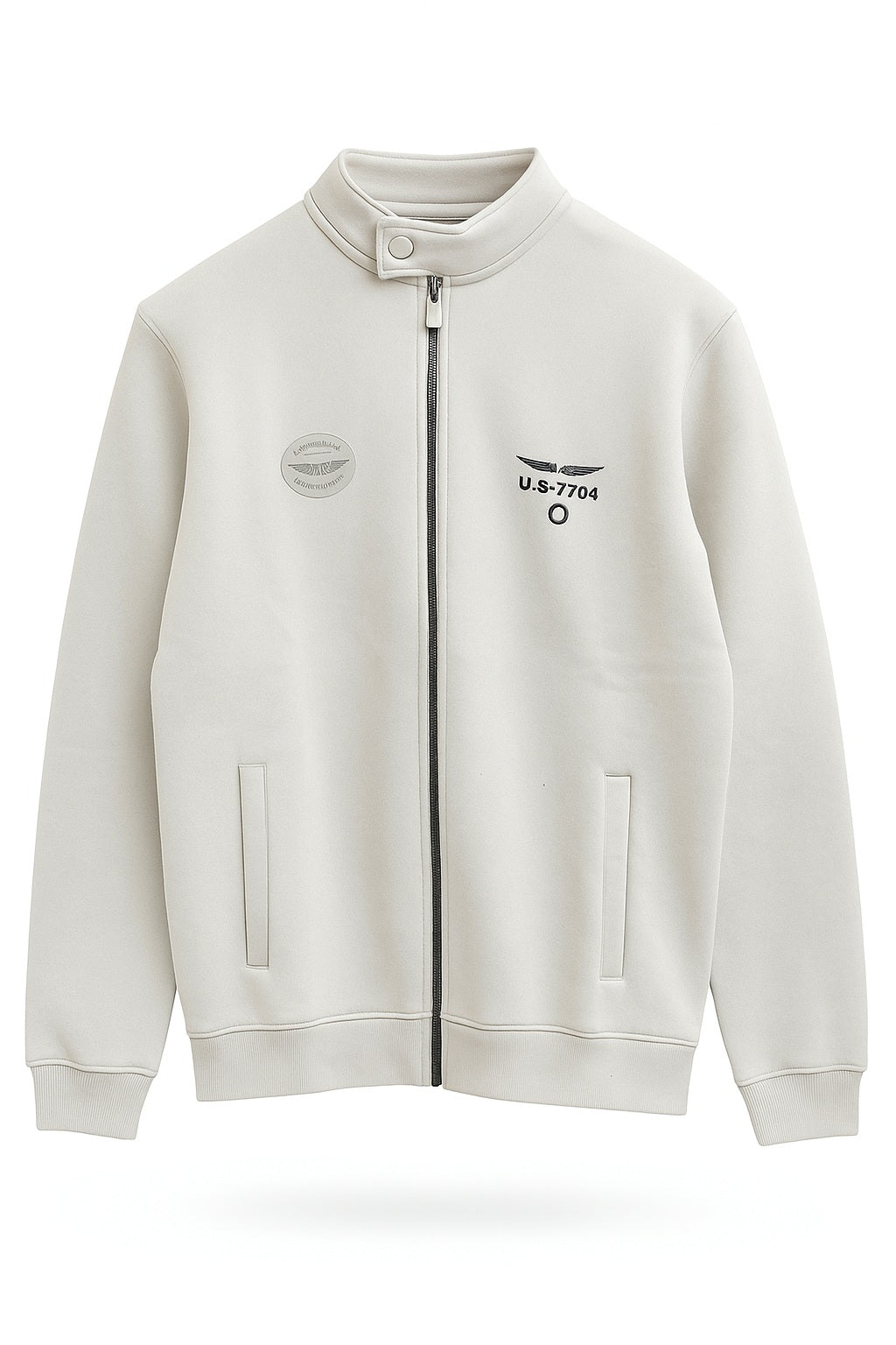 Octave Men Solid Mandrain Neck Sweatshirt