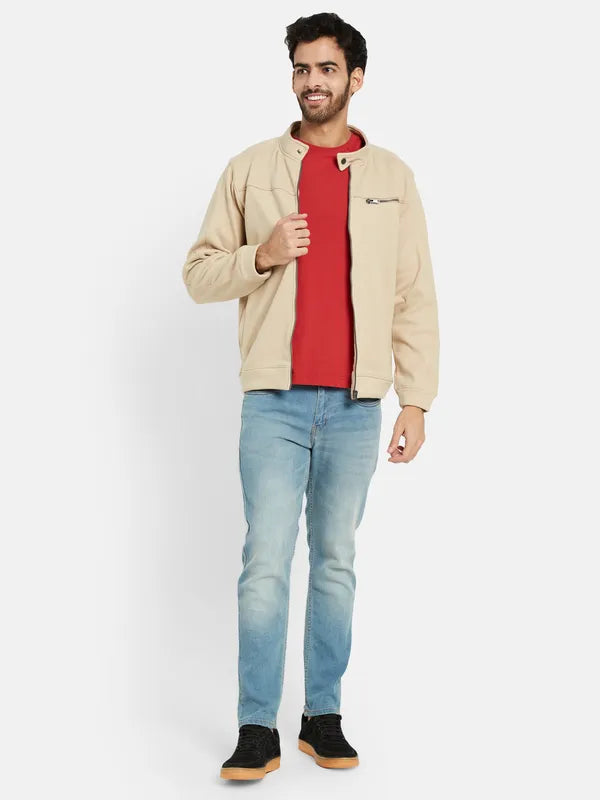Octave Mock Collar Fleece Front Open Sweatshirt