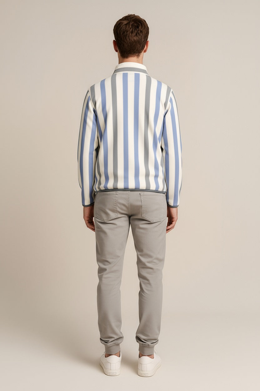 Octave Men Striped Sweatshirt