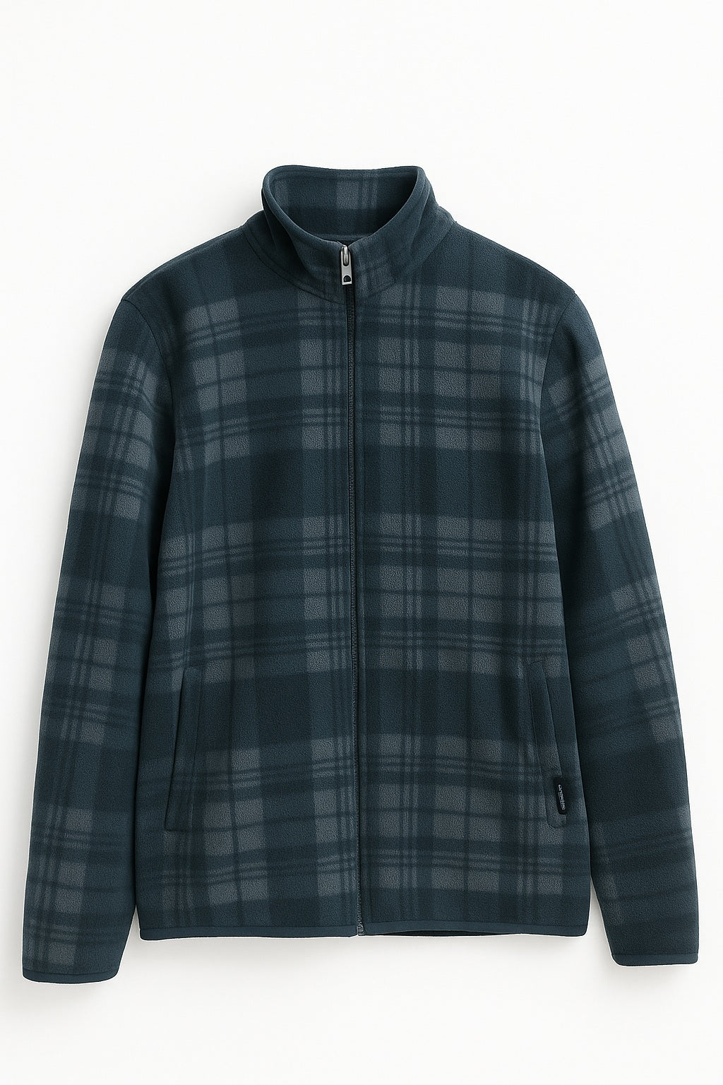 Octave Men Checked Mandrain Neck  Sweatshirt