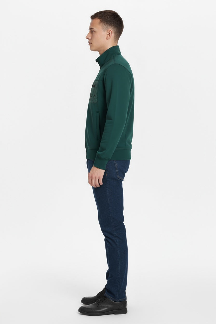 Octave Men Solid Mandrain Neck Sweatshirt