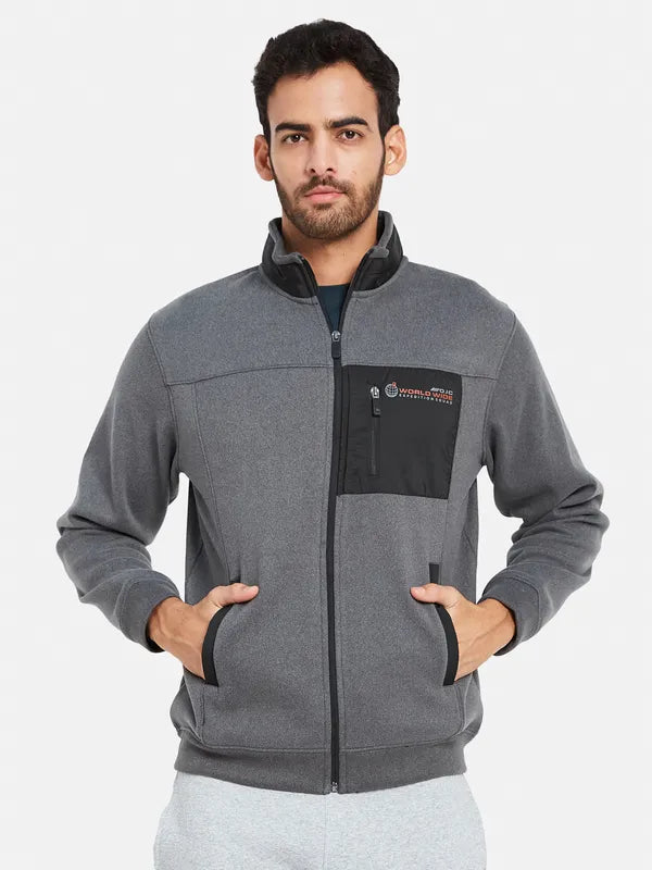 Octave Men Grey Sweatshirt