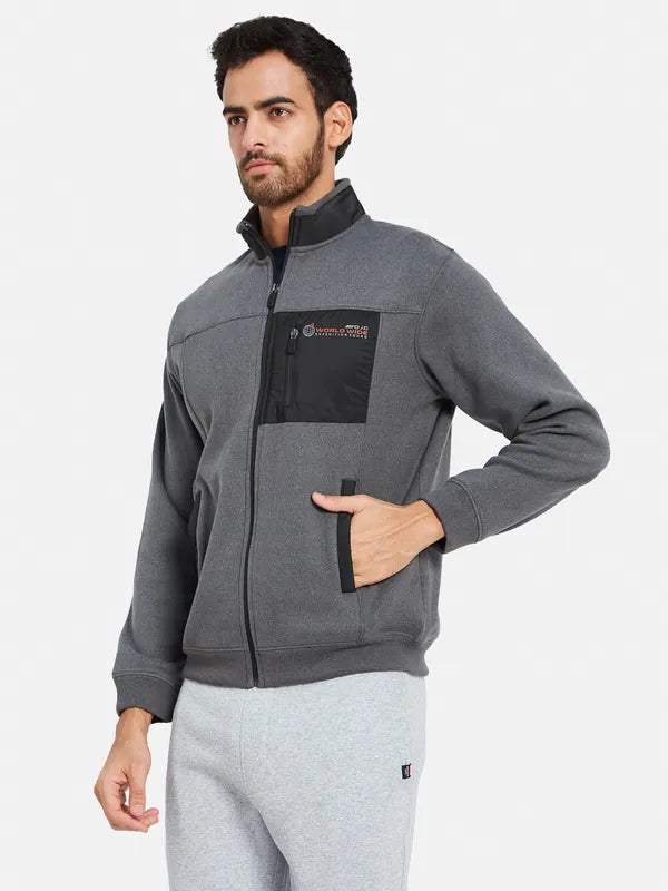 Octave Men Grey Sweatshirt