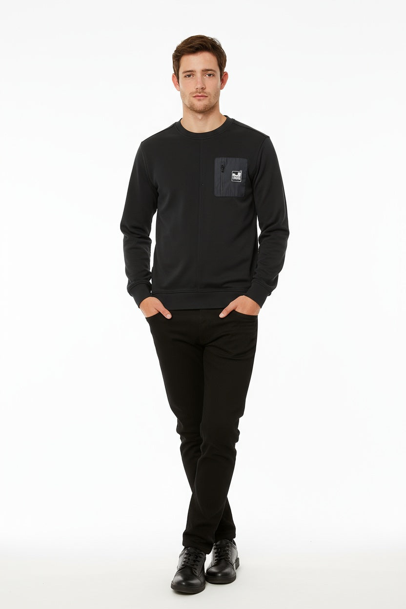 Octave Men Solid Round Neck Sweatshirt
