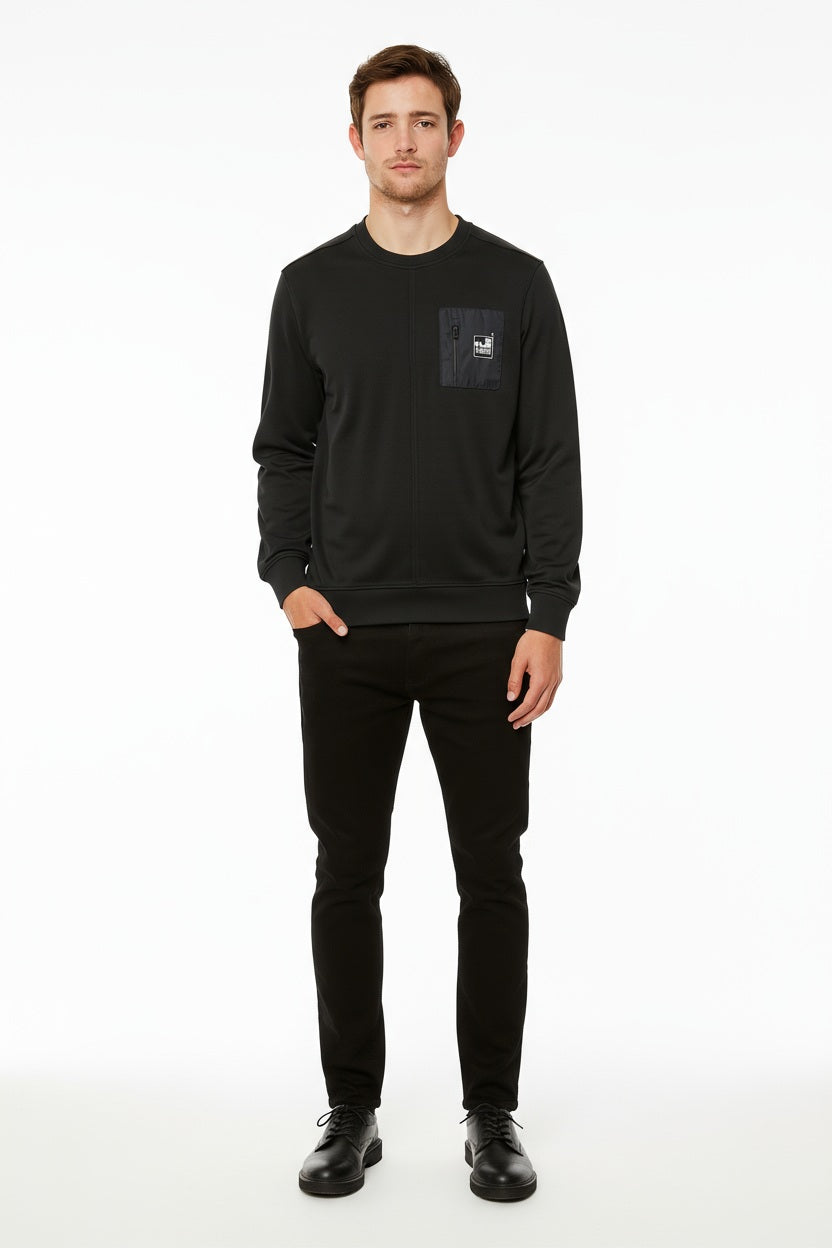 Octave Men Solid Round Neck Sweatshirt