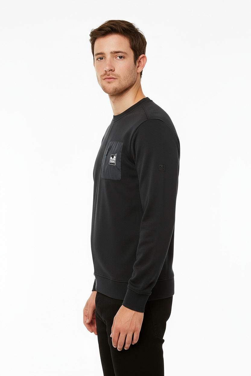 Octave Men Solid Round Neck Sweatshirt