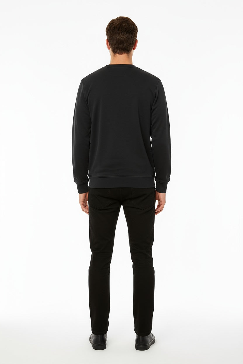Octave Men Solid Round Neck Sweatshirt