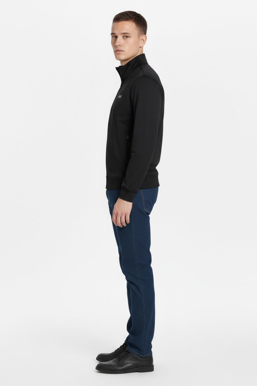 Octave Men Solid Mandrain Neck Sweatshirt