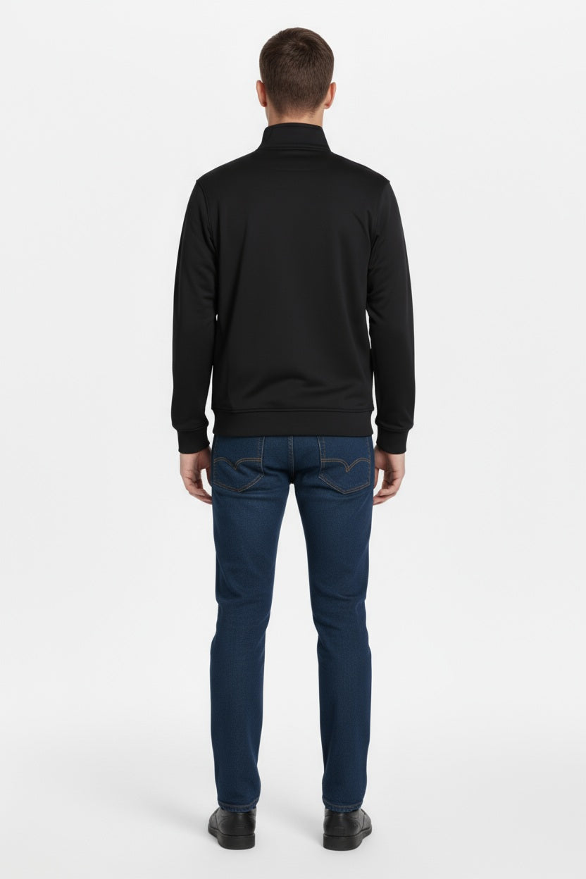 Octave Men Solid Mandrain Neck Sweatshirt