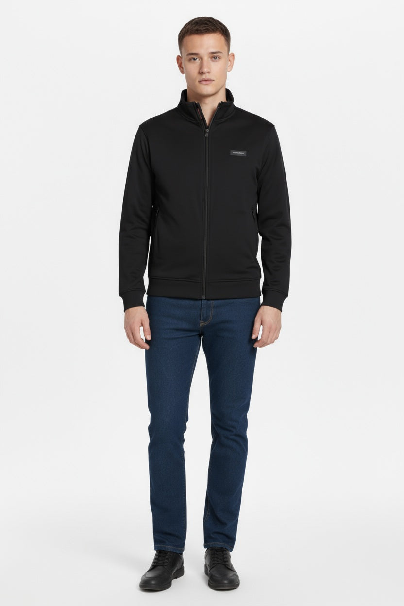 Octave Men Solid Mandrain Neck Sweatshirt