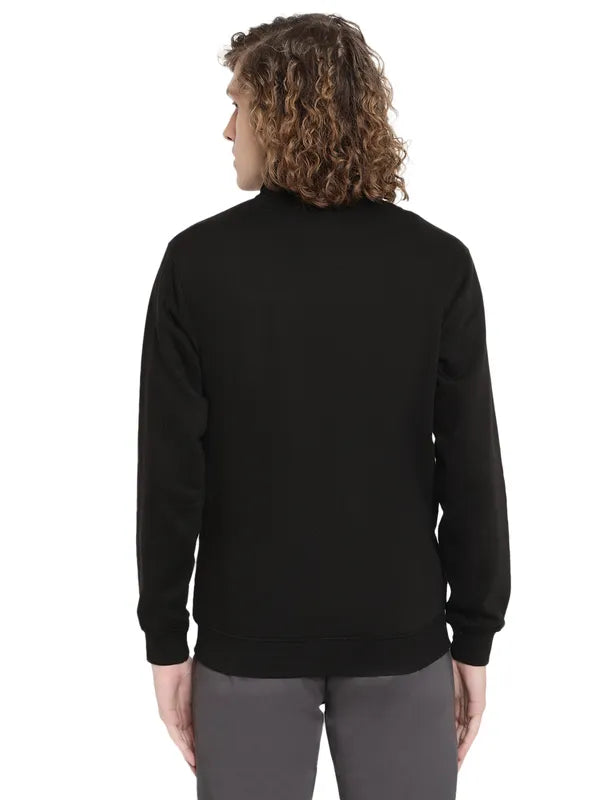 Octave Men Black Colourblocked Sweatshirt