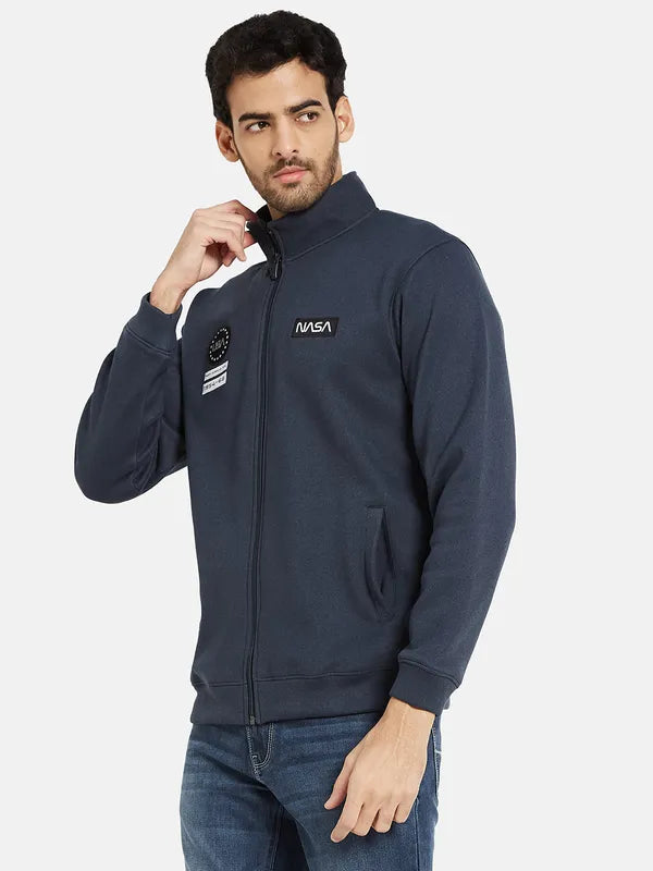 Octave Men Navy Blue Sweatshirt