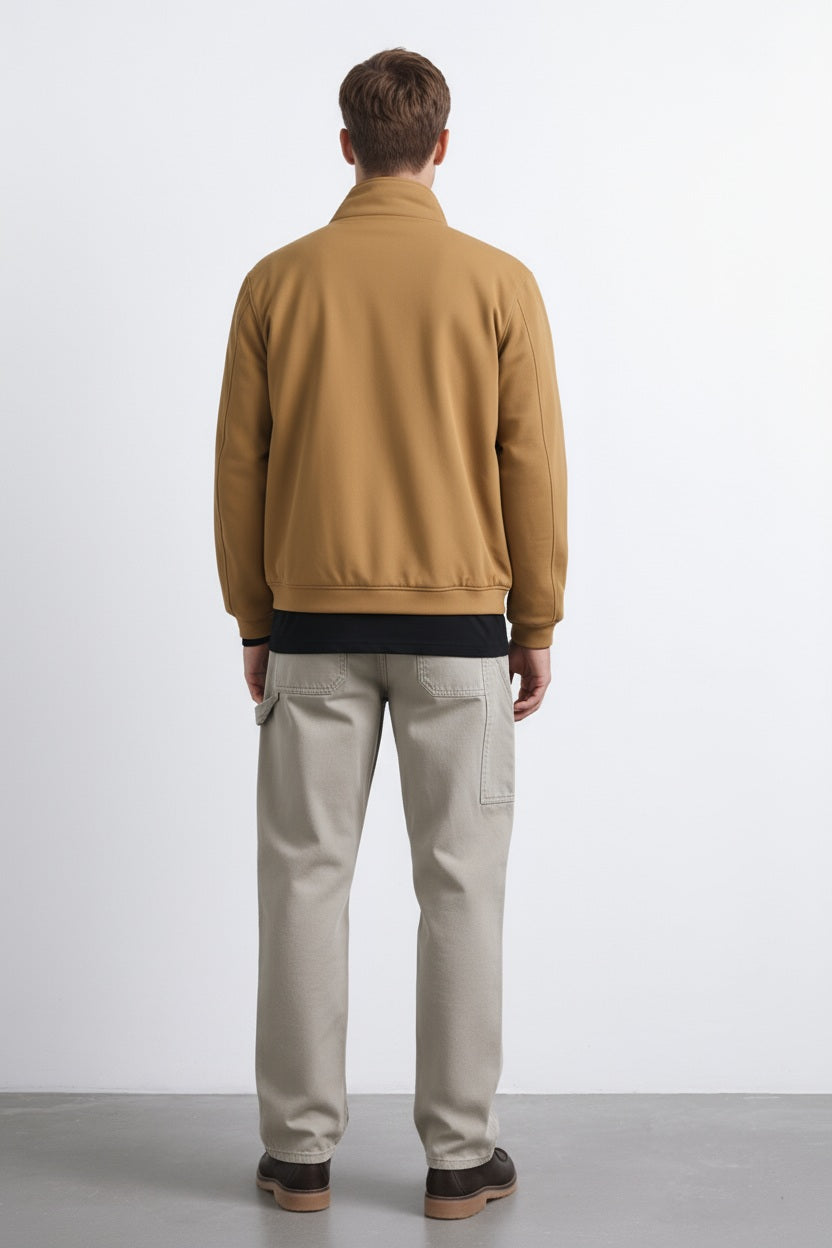 Octave Men Solid Mandrain Neck Sweatshirt