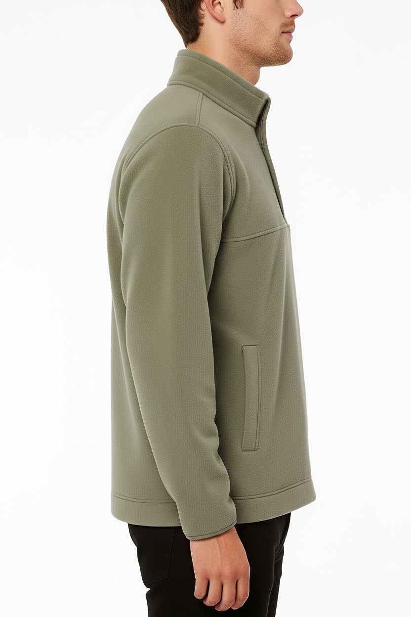 Octave Men Solid Mandrain Neck Sweatshirt