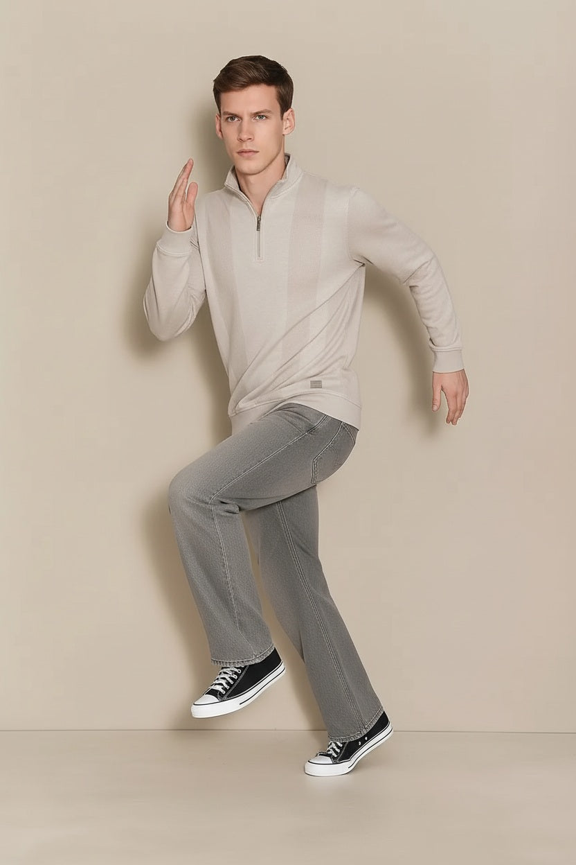 Men Striped Sweatshirt