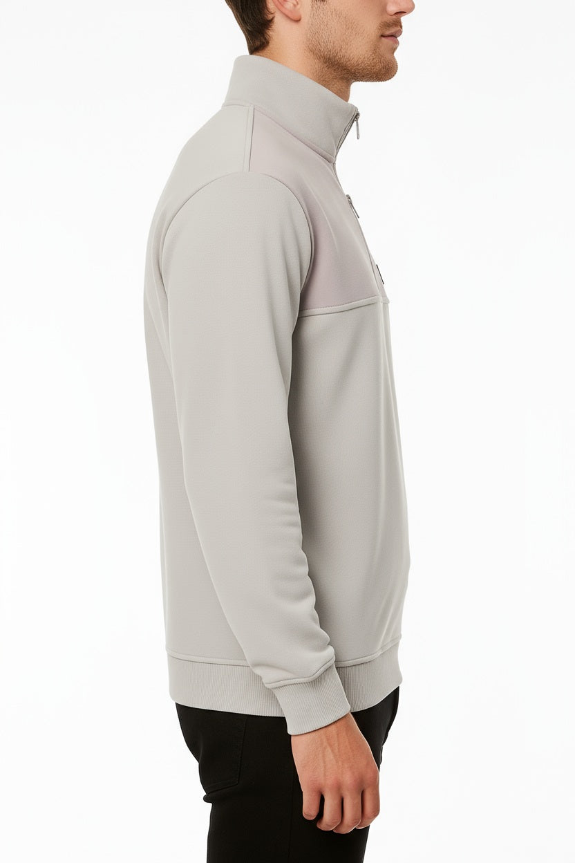 Octave Men Solid Mandrain Neck Sweatshirt
