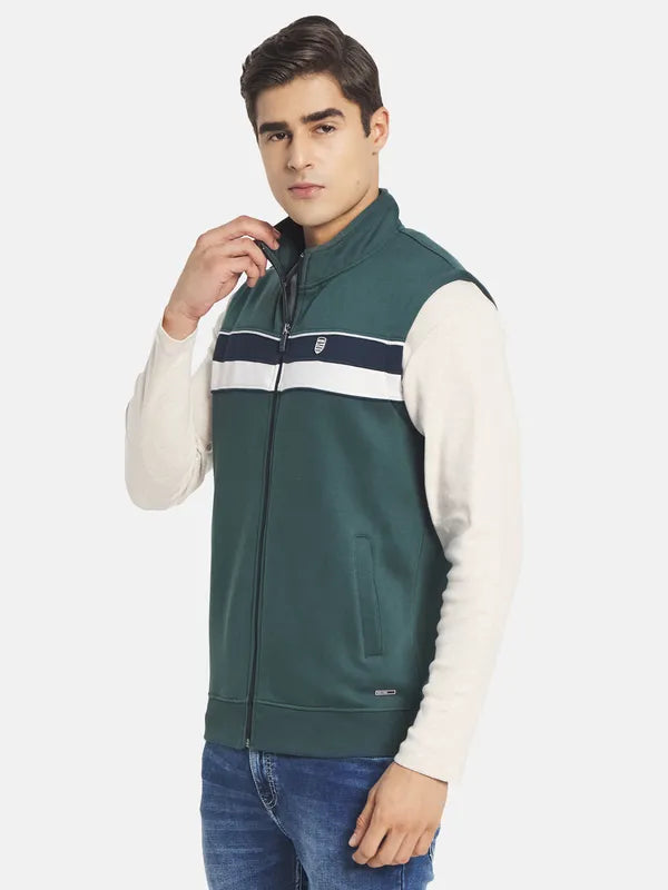 Octave Men Green Sweatshirt