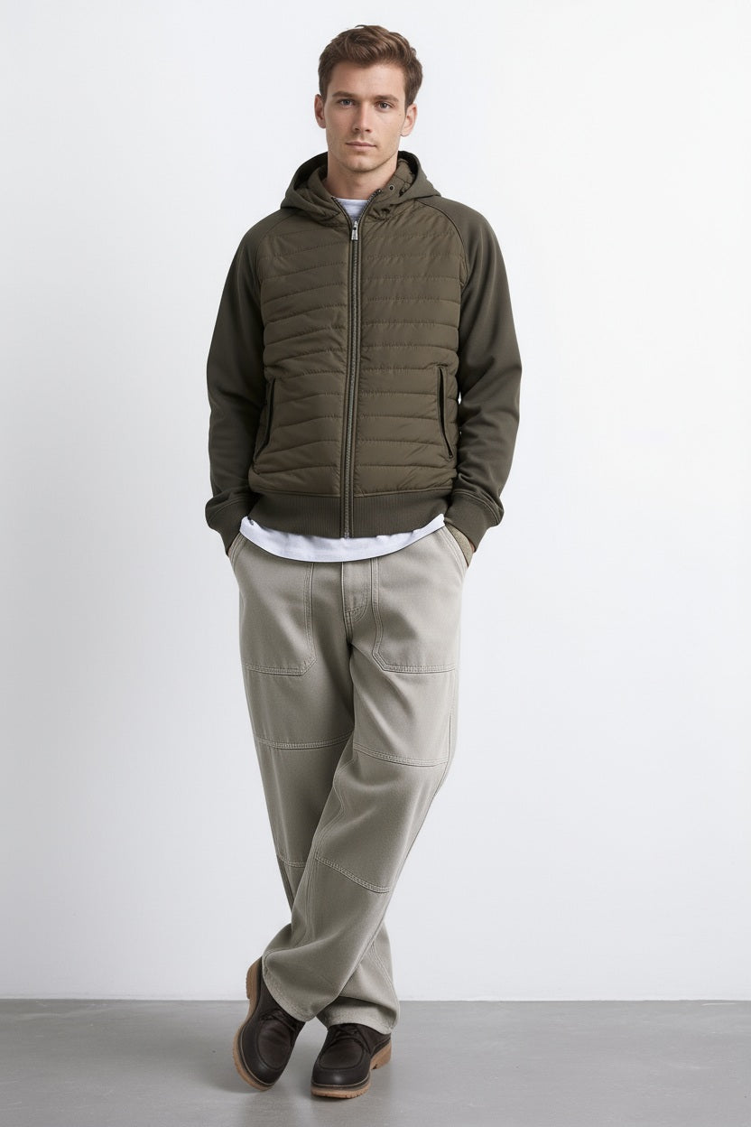 Octave Men Graphic Print  Hooded Sweatshirt