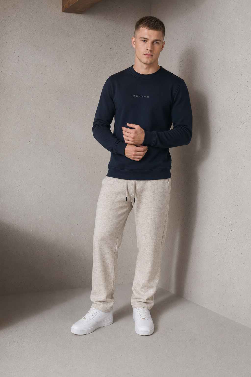 Men’s Linen Melange Brushed Seer Sucker Winter Lower – Regular Fit Straight Leg Casual Trousers