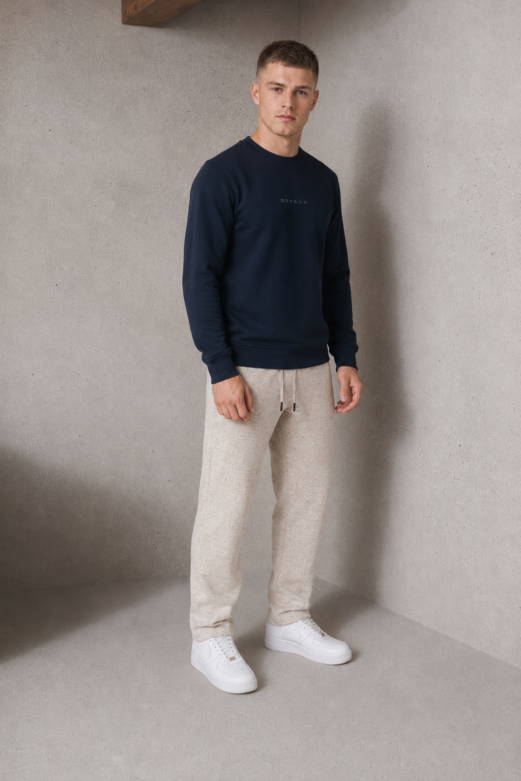 Men’s Linen Melange Brushed Seer Sucker Winter Lower – Regular Fit Straight Leg Casual Trousers