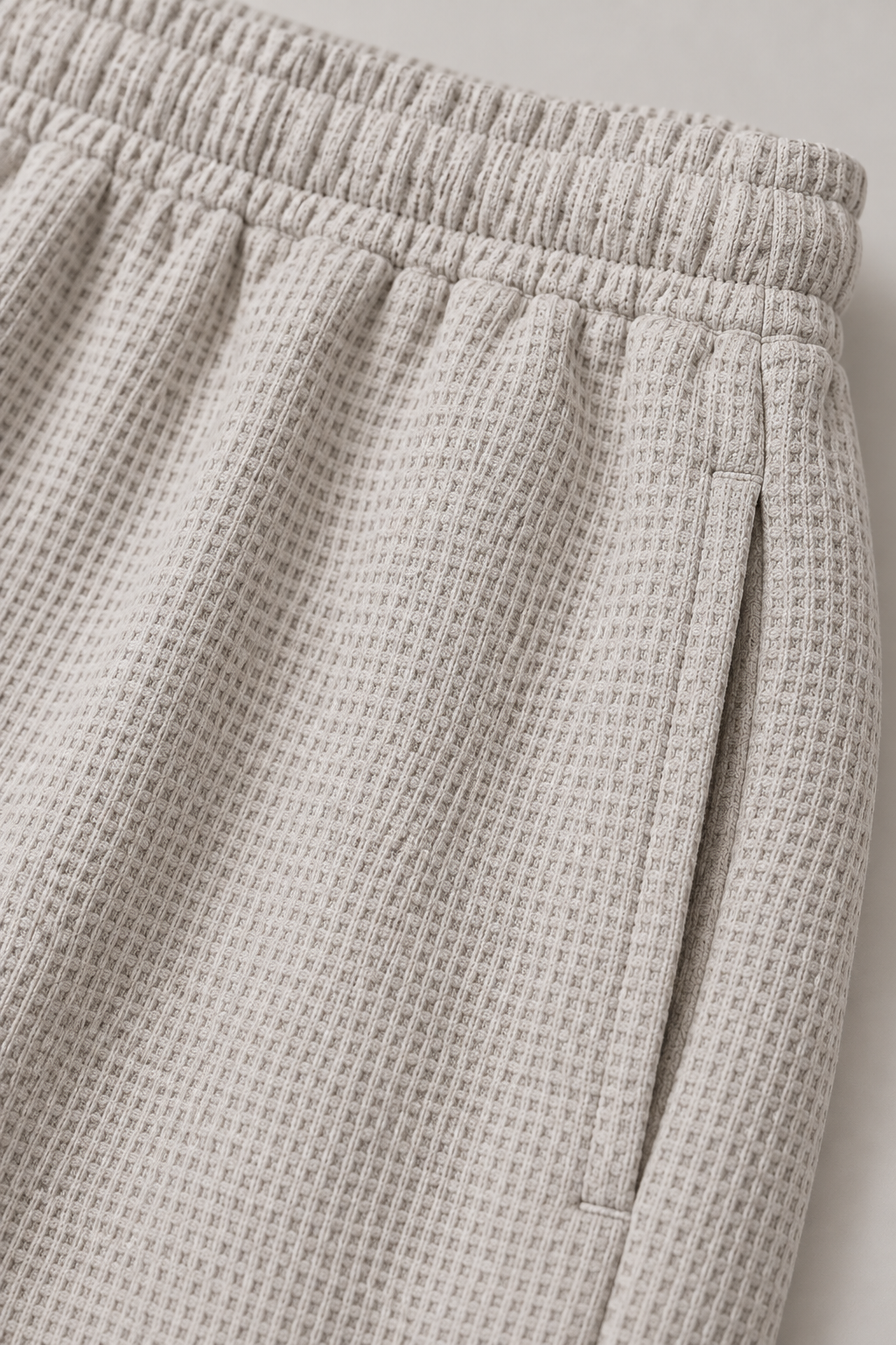 Men’s Linen Melange Seersucker Knitted Lower – Regular Fit Textured Casual Trousers
