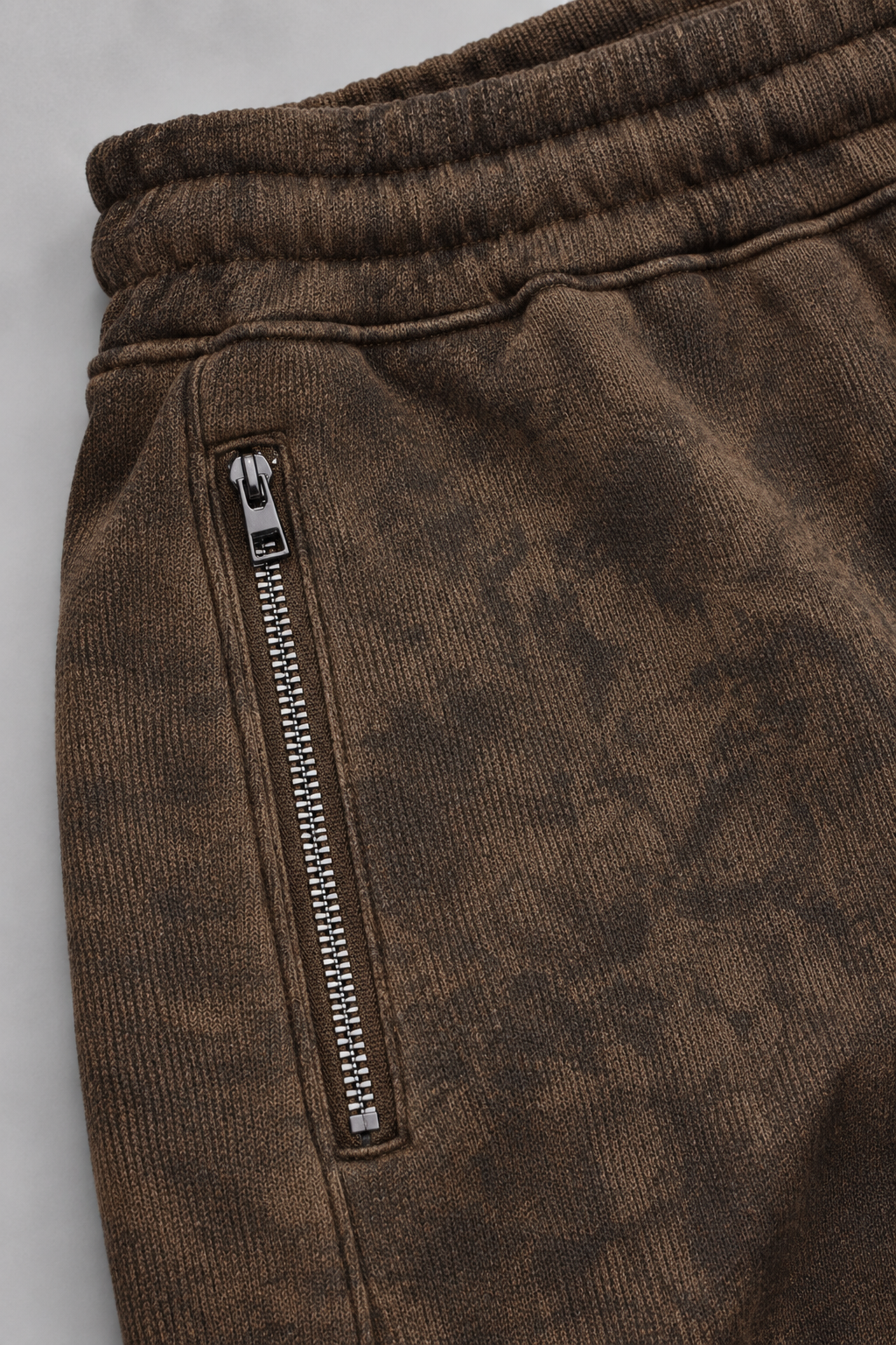 Men’s Regular Fit Flat Back Brushed Knitted Lower – Tobacco