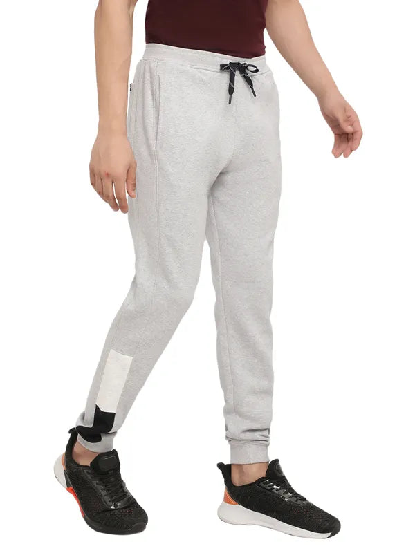 Octave Men Grey Solid Joggers