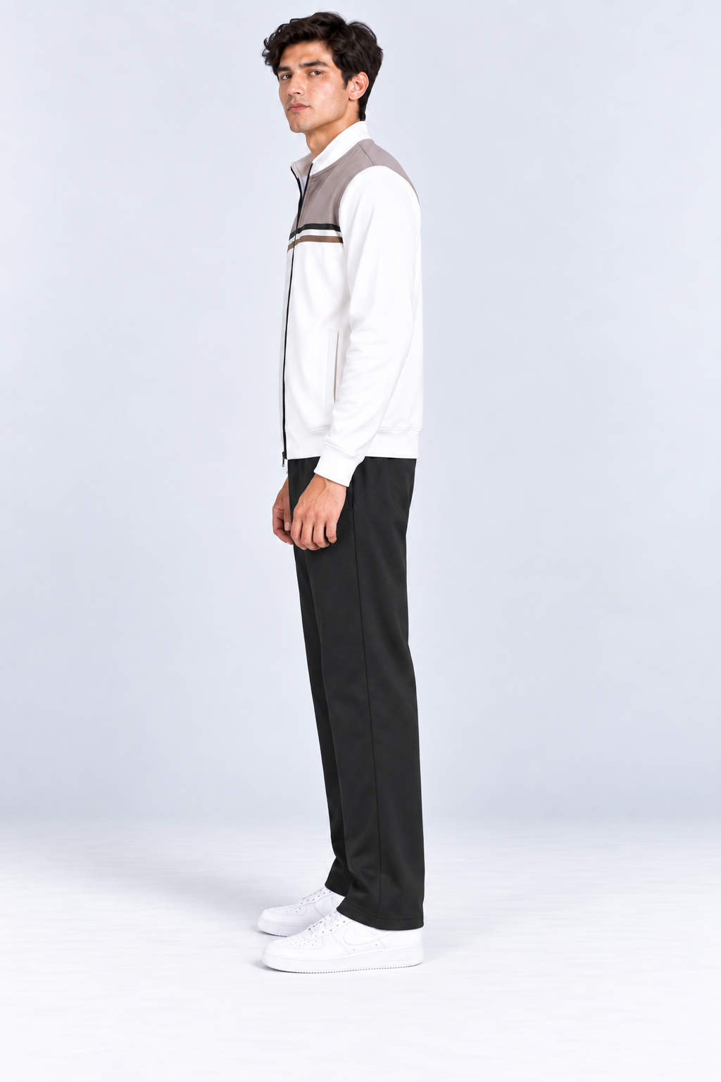 Men’s Regular Fit Knitted Lower – Black