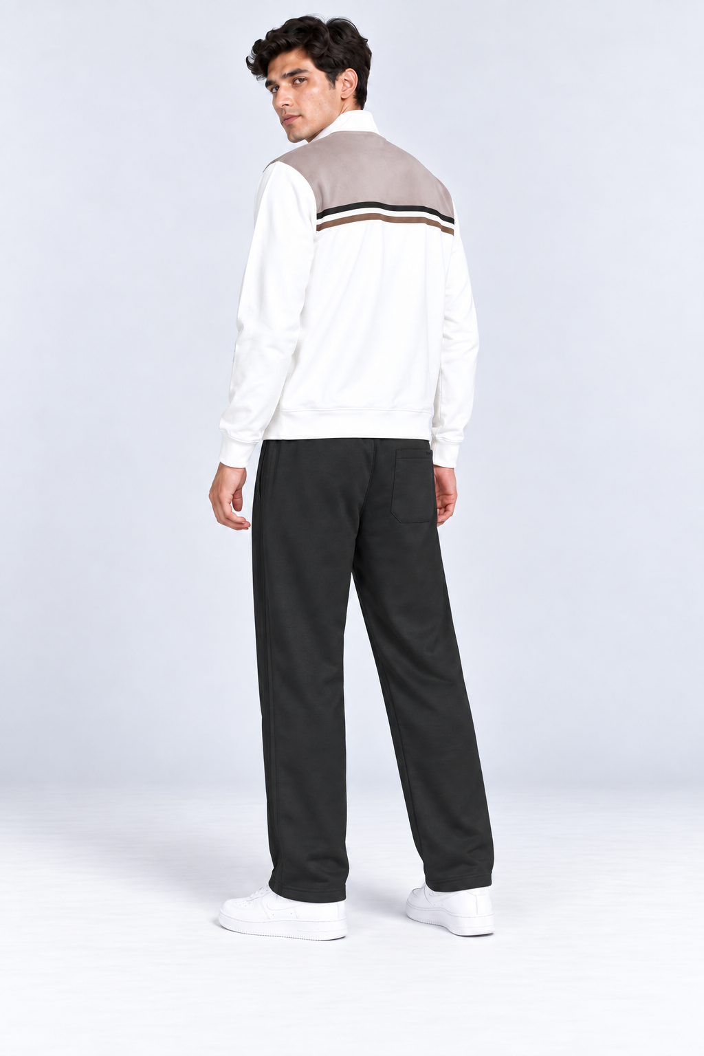 Men’s Regular Fit Knitted Lower – Black