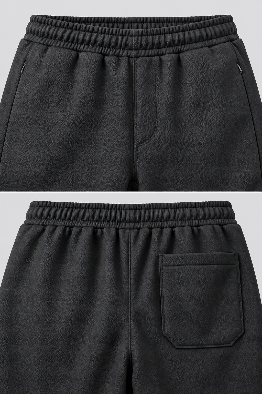 Men’s Regular Fit Knitted Lower – Black