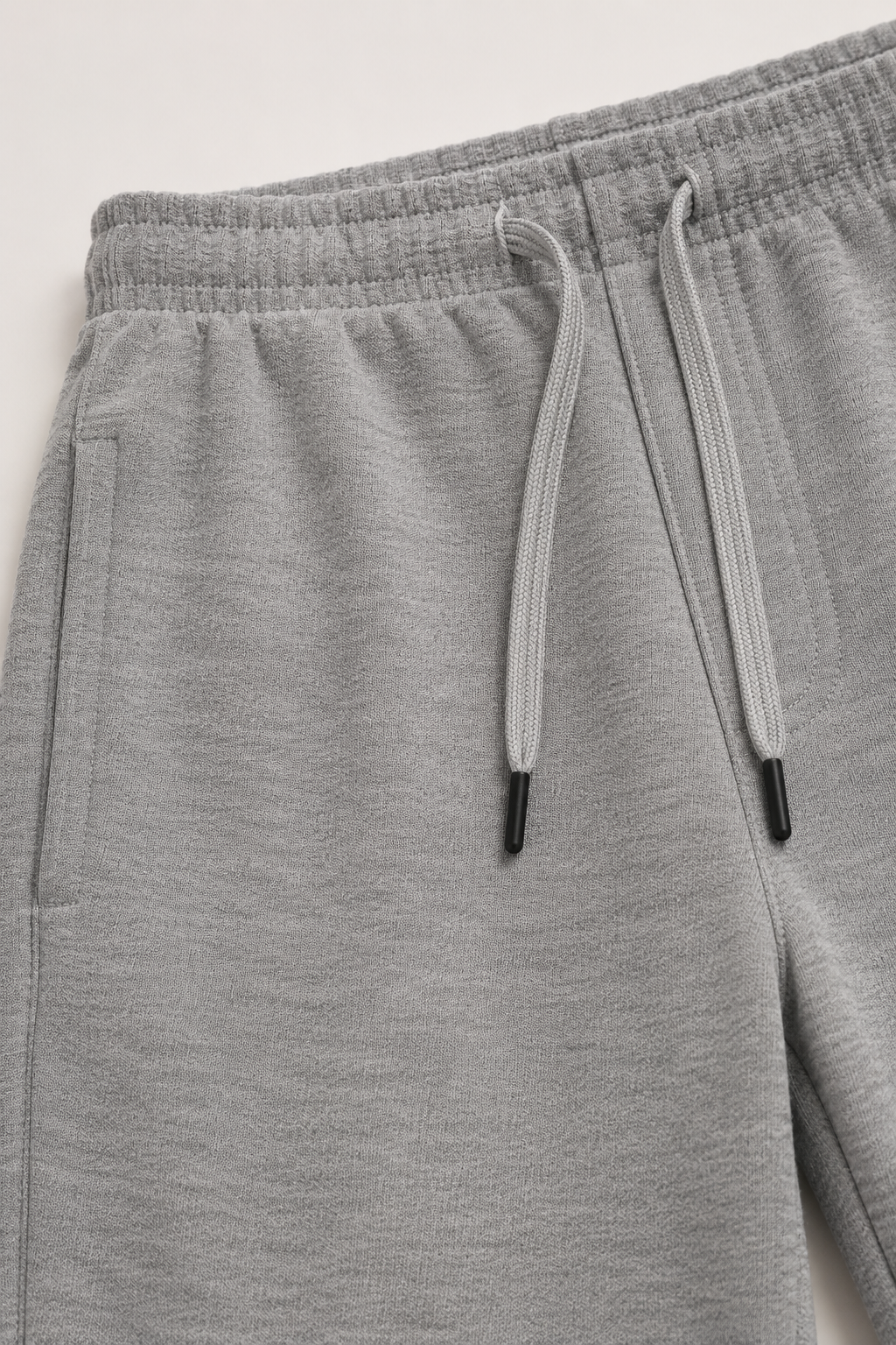Men’s Grey Melange Blended Cotton Winter Lower – Regular Fit Knitted