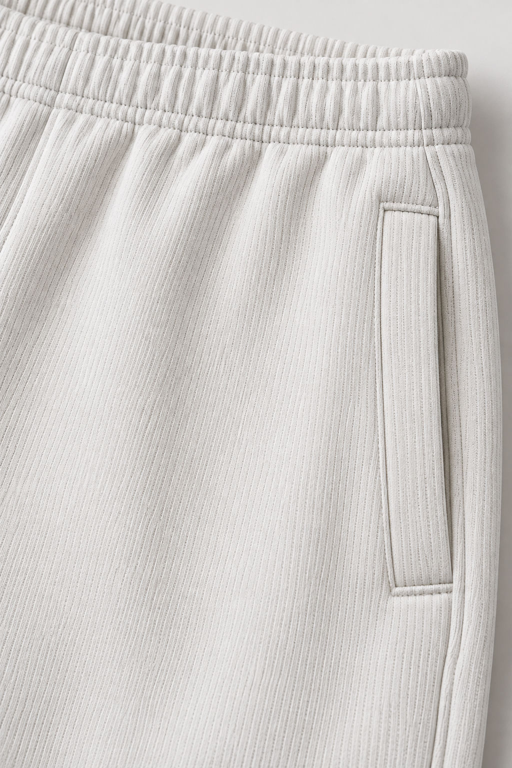 Men’s Arctic Wolf Seersucker Knitted Lower – Regular Fit Casual Track Pants
