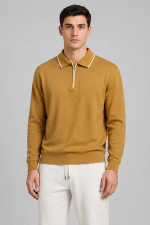 Men’s Off-White Brushed Seer Sucker Winter Lower – Regular Fit Knitted