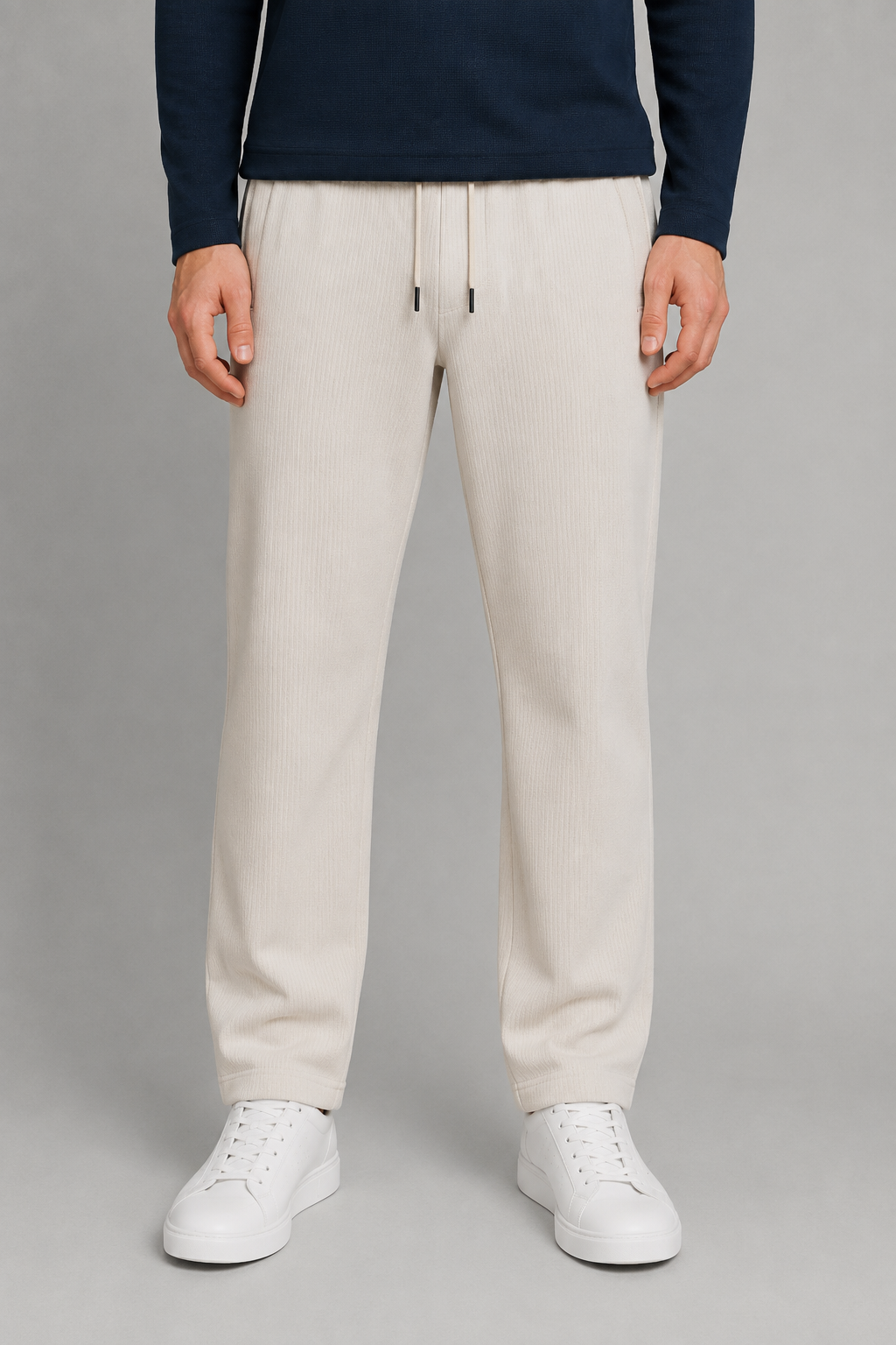 Men’s Sand Brushed Seer Sucker Winter Lower – Regular Fit Knitted
