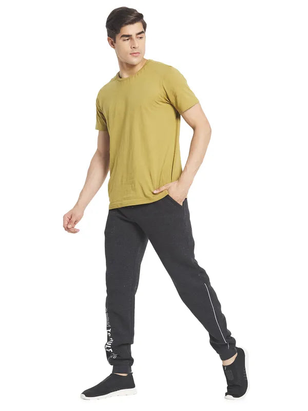 Octave Men Grey Solid Joggers