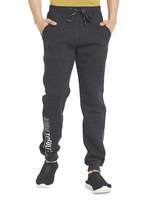 Octave Men Grey Solid Joggers