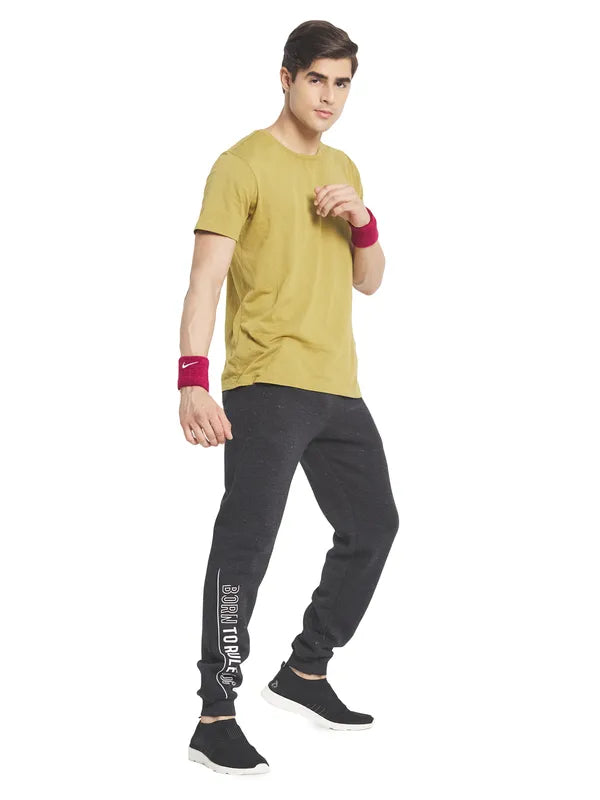 Octave Men Grey Solid Joggers