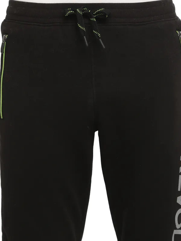 Octave Men Black Solid Joggers