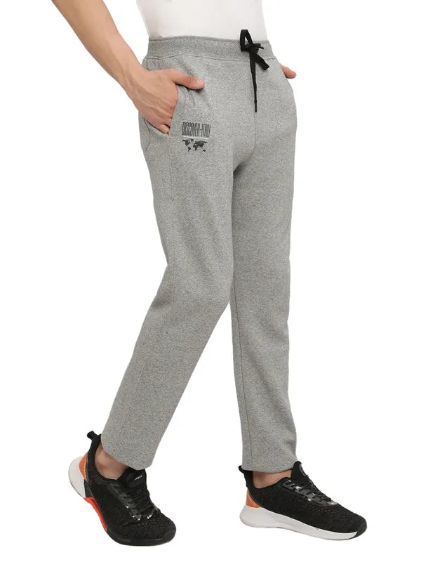 Octave Men Grey Solid Track Pants