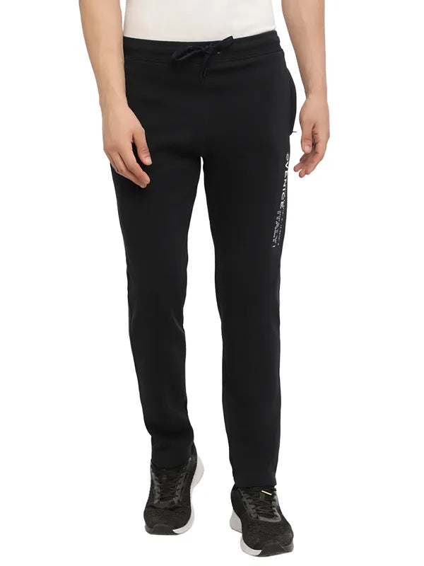 Octave Men Navy Blue Solid Track Pants