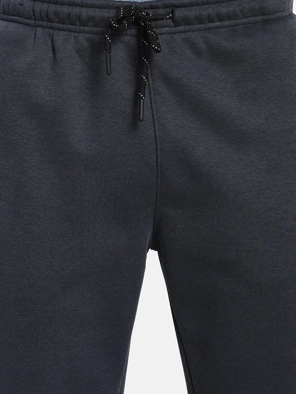 Men Grey Solid Cotton Track Pants