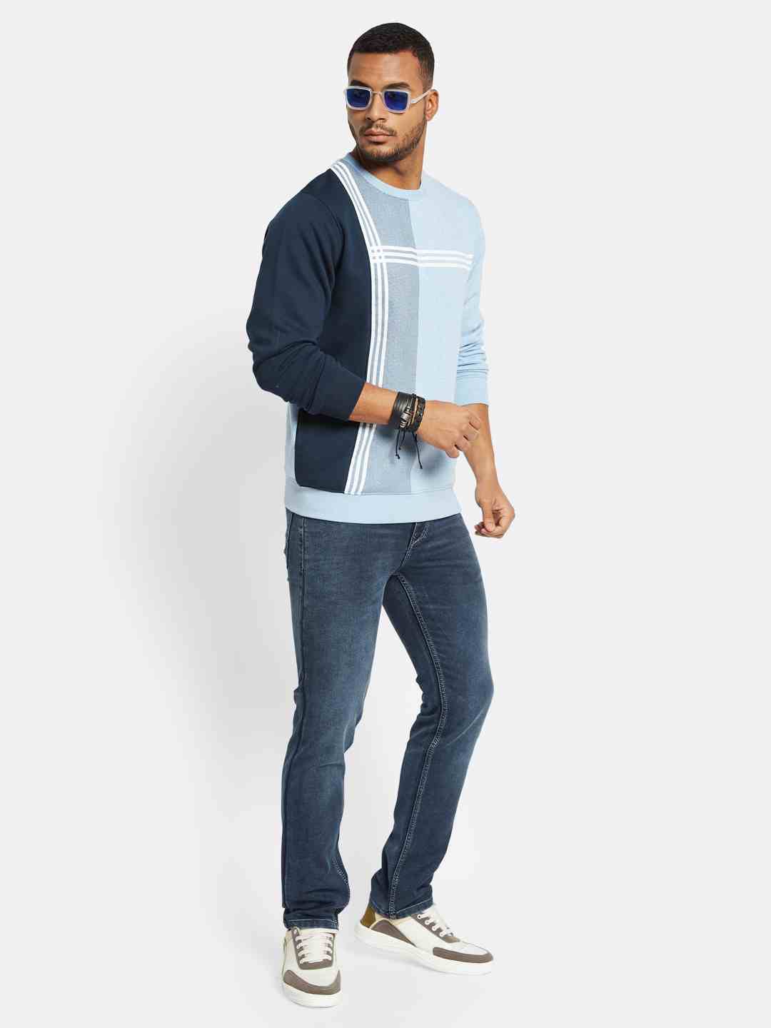 Octave Men Colourblocked Sweatshirt