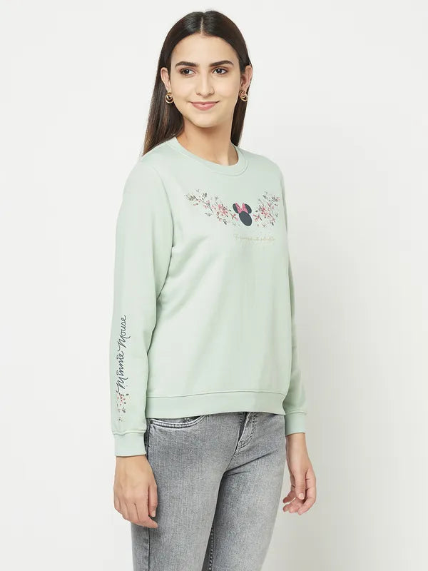 Women Dusty Mint Sweatshirts