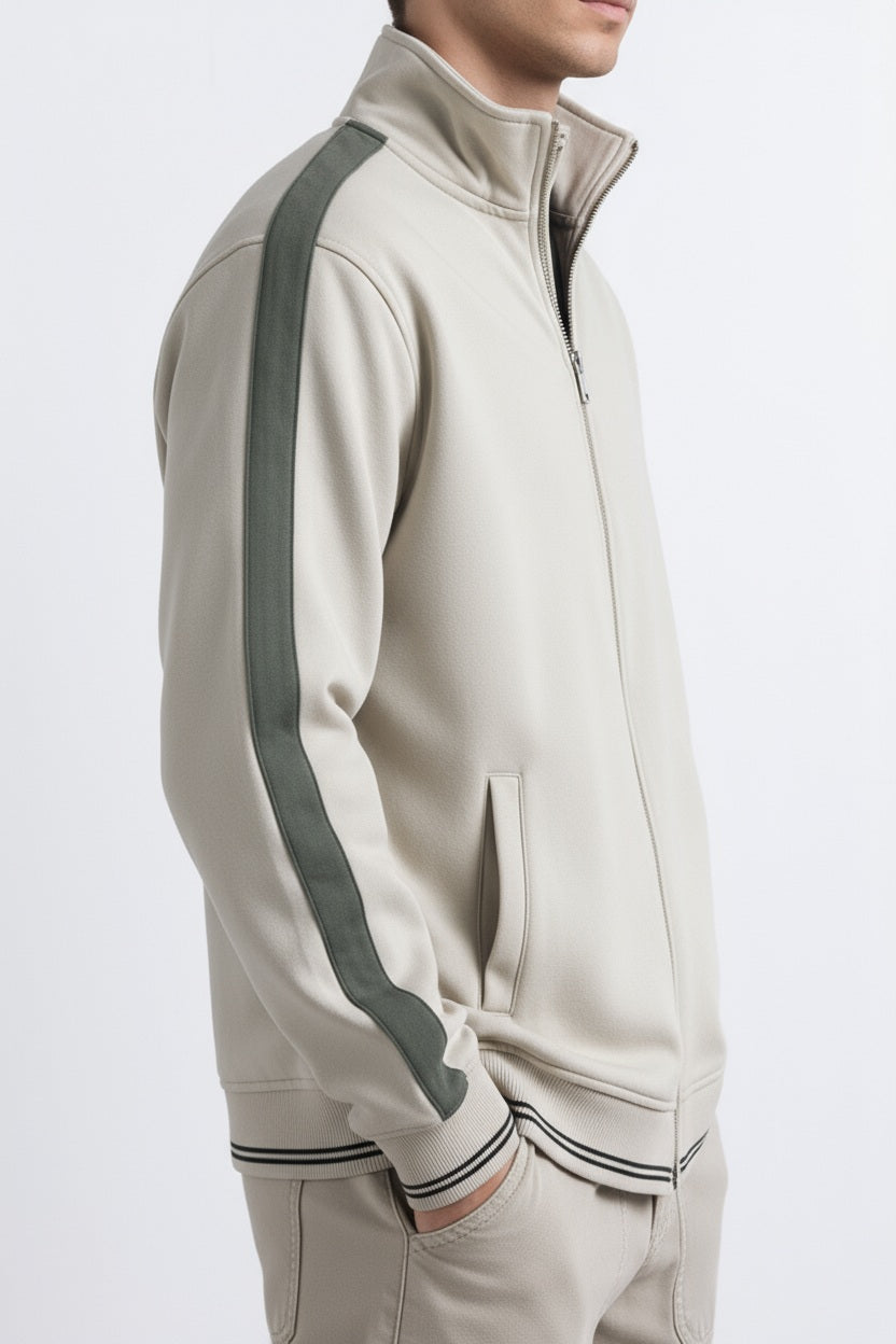 Octave Men Solid Mandrain Neck Sweatshirt