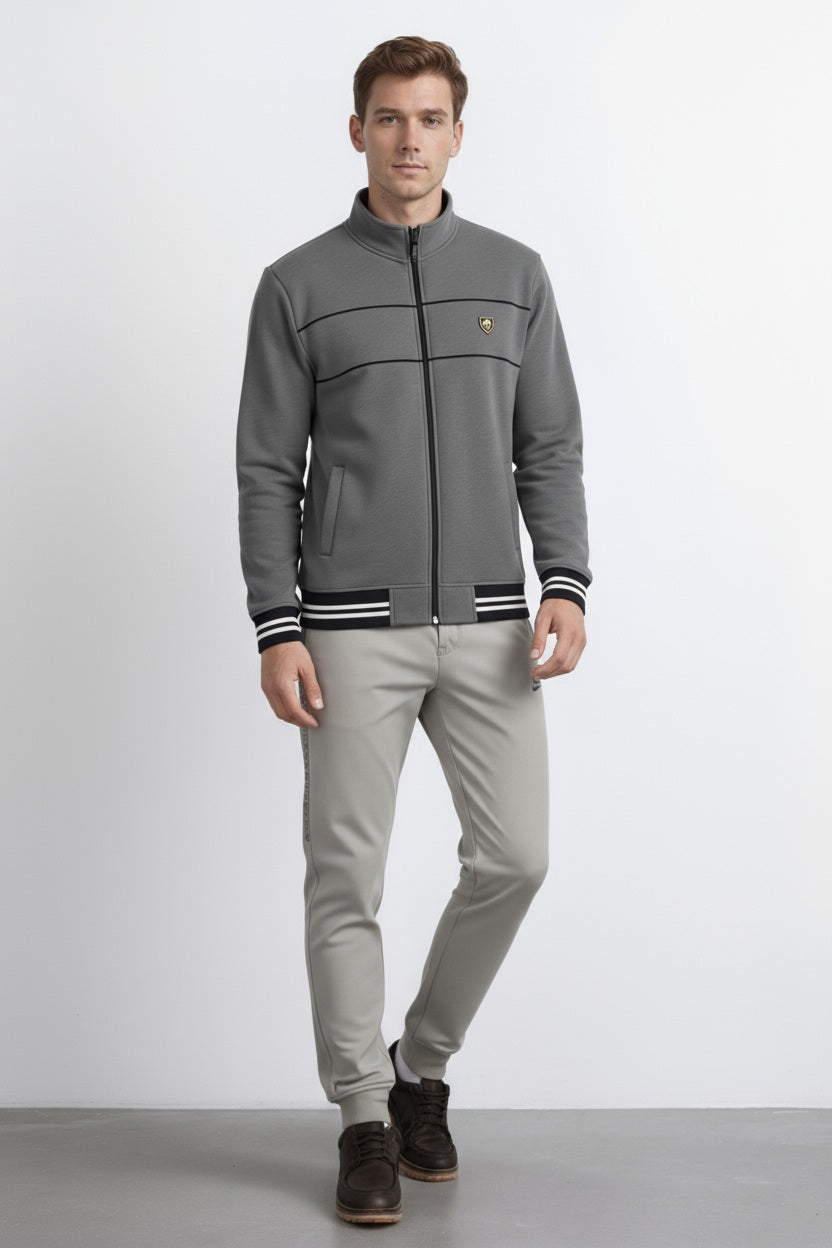 Octave Men Striped Sweatshirt