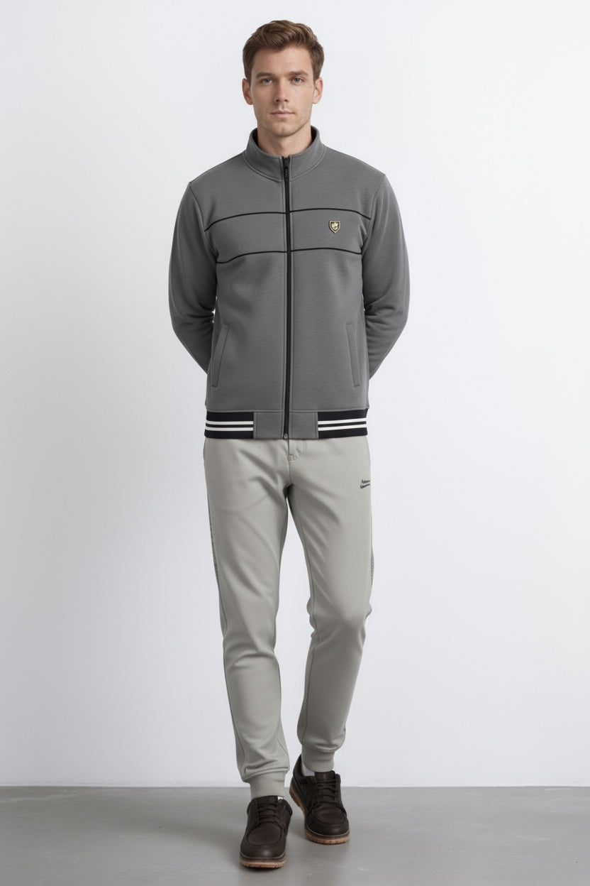 Octave Men Striped Sweatshirt